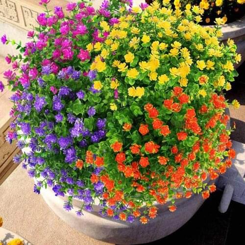 5 Branches Lifelike Artificial Flowers Plastic Fake Flower Faux Plant For Wedding Photography Props Home Decor Party Supplies