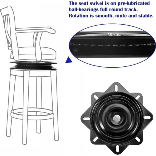 6.3 Furniture Swivel Plate Display Turntable Base Heavy Duty Bar Stool Swivel Replacement Seat Swivel Base