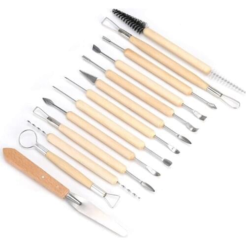 62Pcs Pottery Tools Clay Sculpting Tools Set Clay Cleaning Tools Kits Rock Painting Kit for Sculpture Pottery Art Crafts