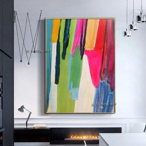 Abstract Art Paintings Modern Canvas Painting For Living Room Minimalist Colorful Home Room Decoration