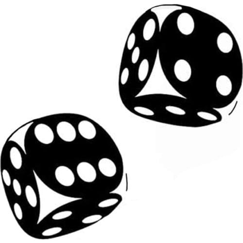 Car decals fun Casino Poker Dice funny decoration car motorcycle exterior accessories bumper window laptop available Vinyl Decal