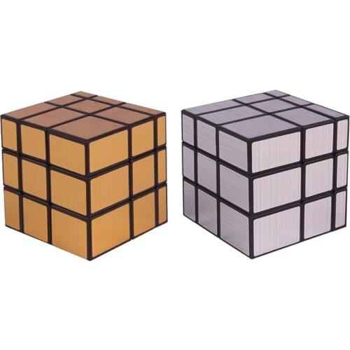 Black Kylin Mirror 3x3x3 Speed Magic Cube Twist Puzzle Toy Brain Teaser 3D IQ Game Ultra-Smooth 3x3 Professional Yuxin 5.6cm ABS