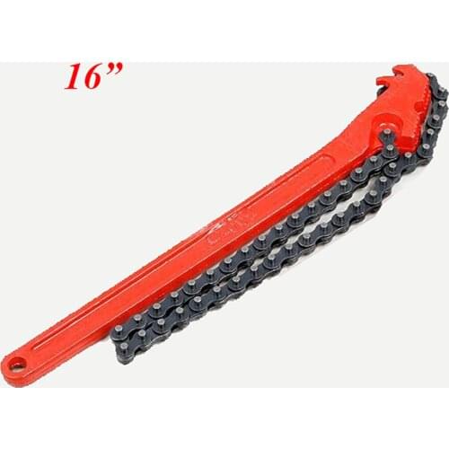 1 pc 16" Heavy Duty Oil Filter Chain Wrench Oil Cup Removal Auto Plumbing Pipe Tool remover
