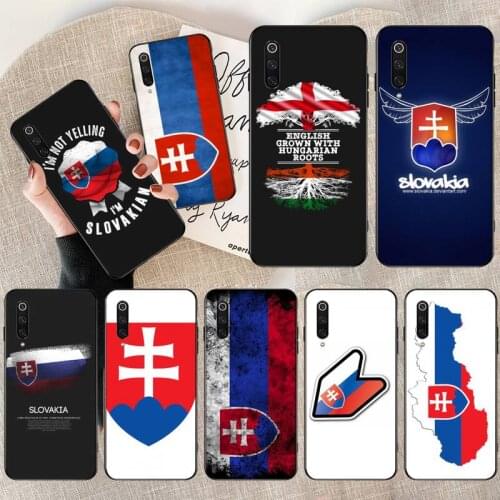 Slovak Slovakia Flag Phone Case Cover For Xiaomi Mi10 10Pro 10 Lite Mi9 9SE 8SE Pocophone F1 Mi8 Lite