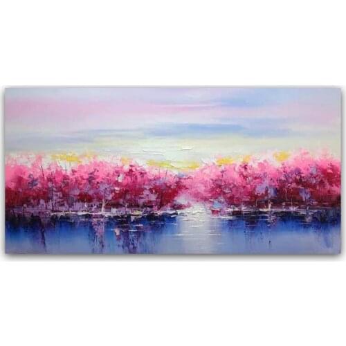 DONGMEI OILPAINTING Hand Painted oil painting Knife Painting landscape pictures Home Decoration canvas painting art DM18122