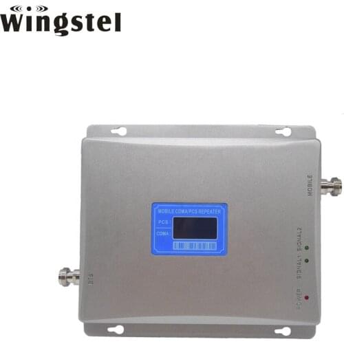 Wingstel Dual band 850/1900mhz Mobile Signal Booster 2G 3G 4G LTE Network Signal Repeater for America Area