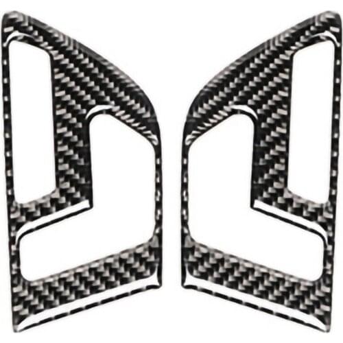 Carbon Fiber Car Door Buttons Seat Adjustment Panel Cover Trim 2Pcs For Mercedes Benz Gla X156 Cla C117 A B Class 2011-2018