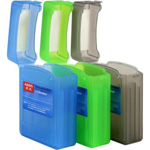 Maiwo Double Disk Slot Storage Box For 2.5" SSD HDD External Hard Drive Disk Enclosure Storage Carrying Case Protective Cover