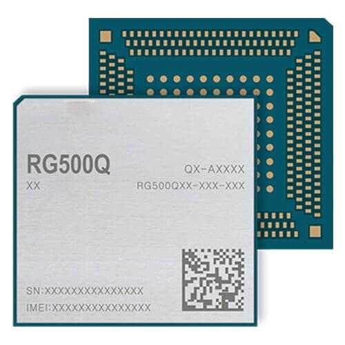 RG500Q-NA 5G Sub 6GHz NR LTE-A Cat 12+ Dual mode module with LGA form factor for M2M and IoT support NSA and SA mode DFOTA VoLTE