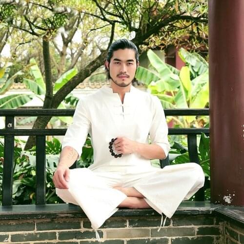 Meditation clothing clothes traditional Chinese suits for men TA035