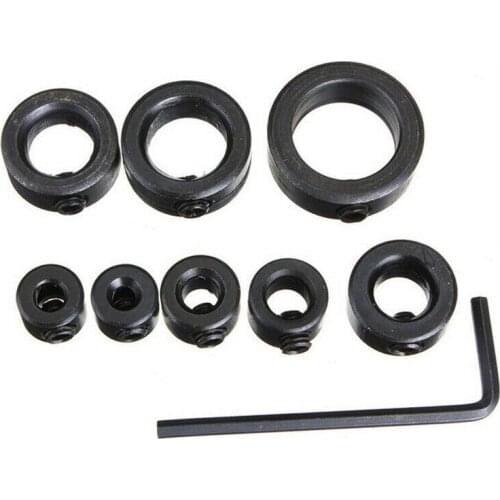 Onnfang 3-16mm Woodworking Drill Locator Bit Depth Stop Collars Ring Positioner Wood Drill Bit Sets Of Hand Tools With HexWrench