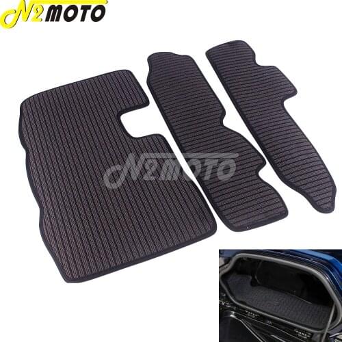 1 Set Polypropylene Motorcycle Black Rear Trunk Storage Pad Case For Honda Goldwing 1800 GL1800 2012-2017
