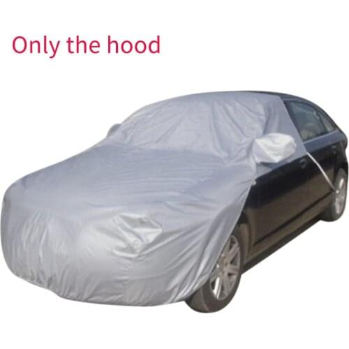 Dustproof Sun Shade Sedan Protector Waterproof Windshield Car Cover Engine Hood Indoor Outdoor Anti UV Exterior Front Half