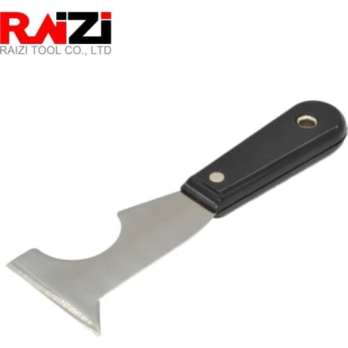 RAIZI 1Pcs Stainless Steel Putty Scraper Tool Spackle Knife Caulk Tile Tool Painters Tool for Wood Wallpaper Scraper