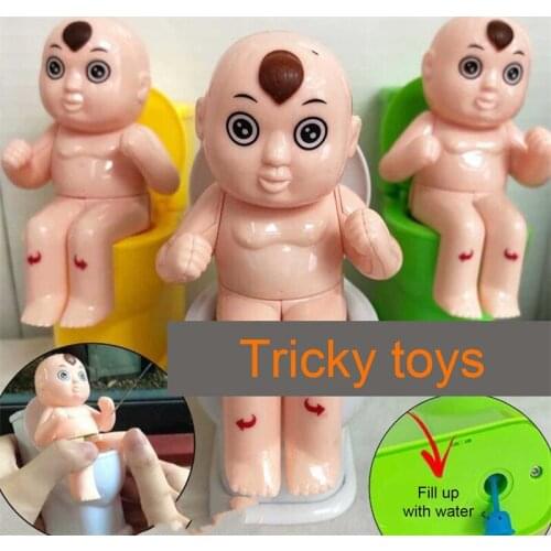 Squirt Spray Water Toilet Spoof plastic Gadgets Toys Closestool Joke Gag Toy Gift Color Randomly Funny Tricky Toy Mini Prank