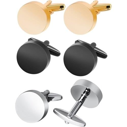 SAVOYSHI Luxury Brand Cufflinks for Mens Special Gift High quality Square Black Silver Color Cuff Links Free Engraving Logo