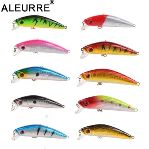 1PCS Fishing Lure Minnow Crankbait Hard Bait Tight Wobble Slow sinking Jerkbait Fishing Tackle