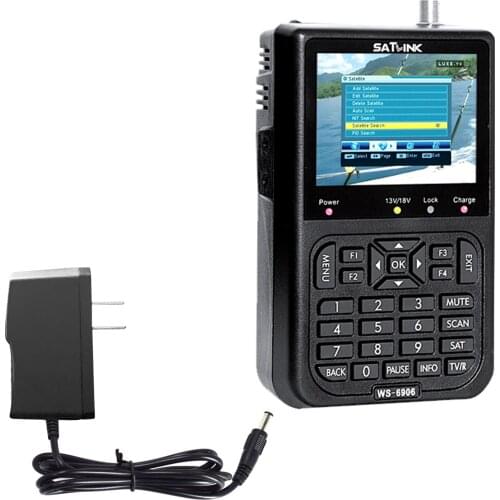 SATLINK WS6906 3.5in LCD Display Data Digital Satellite Signal Finder Meter