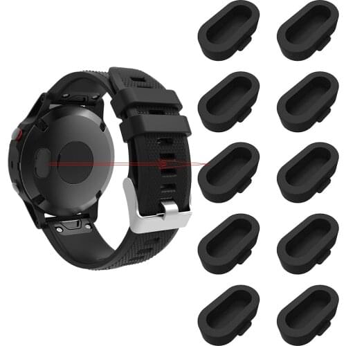 Silicone Protector Dustproof plug Cover for Garmin Swim2 venu sq fenix 6 6x Forerunner 245 745 Accessories Anti-dust Plug Cap