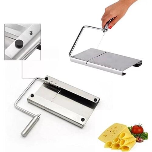 Stainless Steel Replacement Wire Cutting Cheese Slicer Cutter Serving Board Hard and Semi Hard Butter Slice Grater Cheese Knife