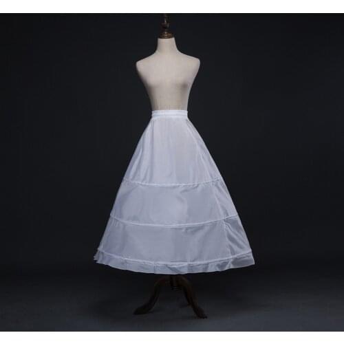 Bride Wedding Dress Crinoline Pettiskirt Performance Dress A Lining Three Steel Rings Bone Lace-up Elastic Slip Dress