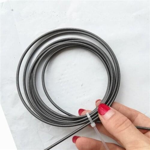 1pcs Pull spring small elongated spring 0.6 wire diameter pull yellow elastic protective tube 1000-2000mm length