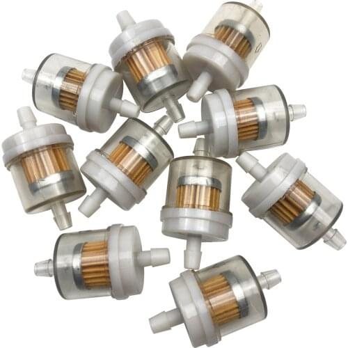 10x Gas Inline Fuel Filters Automotive Car Fuel Filter for 5-6mm Motorbike, ATV, Go Kart, Dirt Bike