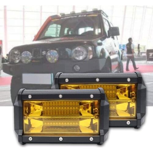 2PCS Waterproof 5inch 72W LED Work Light for Driving Fog Lamp Offroad Truck SUV CNIM Hot