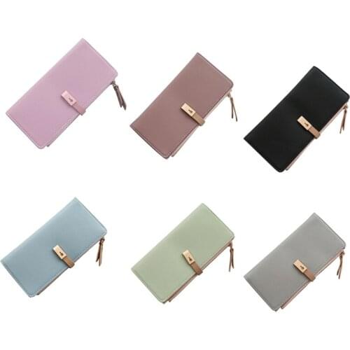28GD New Fashion Long Womens Wallet Female Purses Coin Purse Card Holder Wallets Pu Leather Clutch Money Bag