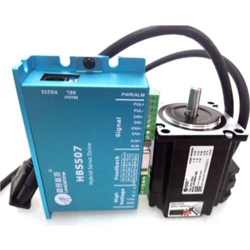 3 phase Nema23 1NM Hybrid servo kit HBS507+573HBM10 1000 Closed loop stepping motor drive 57mm Motor Driver