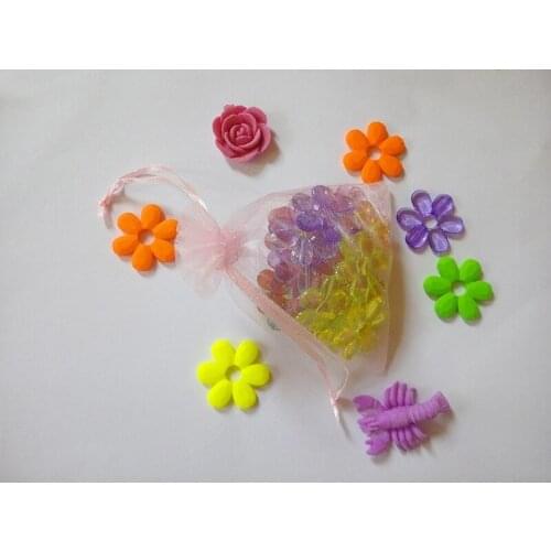 300pcs 10*15cm Pink Organza Gift Bag Jewelry Packaging Display Bags Drawstring Pouch For Bracelets/necklace/wed Mini Yarn Bag