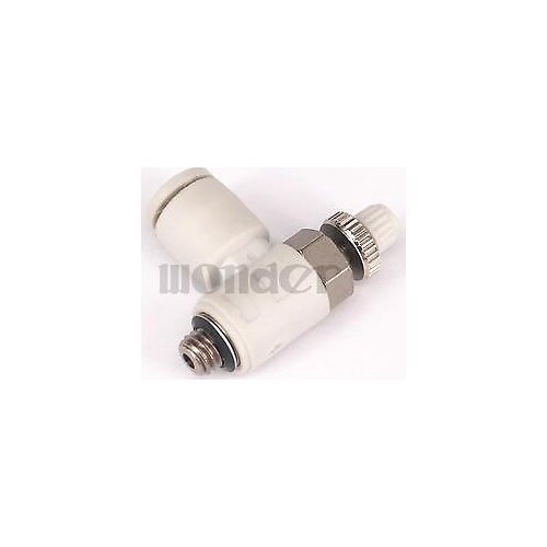 AS1201F-M5-04 Speed Control Valve With One-Touch Fitting Elbow Type