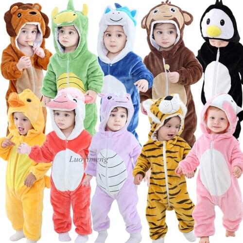 Boys Girls Unicorn Rompers For Baby Cartoon Animal Pyjamas Kids Onesie Jumpsuit Kigurumi Panda Costume Inflant Clothing Overalls
