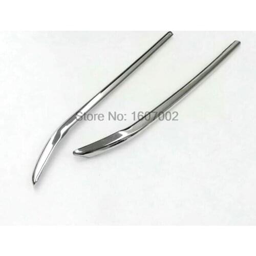 For Chevrolet Holden Equinox Third generation 2018-2020 Car Styling ABS Chrome Front Grill Trim Front Grille Sticks 2pcs