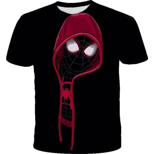 Marvel Spiderman 2021 New Mens Summer Print Men Short Sleeve T-shirt 3D Print T Shirt Casual Breathable Funny T Shirts Tops