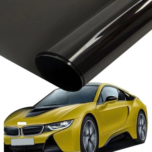 HOHOFILM Multi-size Roll 15% VLT Black 4Mil Window film Car Tint Home Glass stiicker Car side window UV Proof Adhesive tint