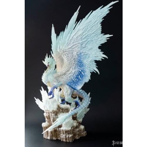 The Monster Hunter Iceborne Velkhana Dragon PVC Statue Figure Model Toys 22cm