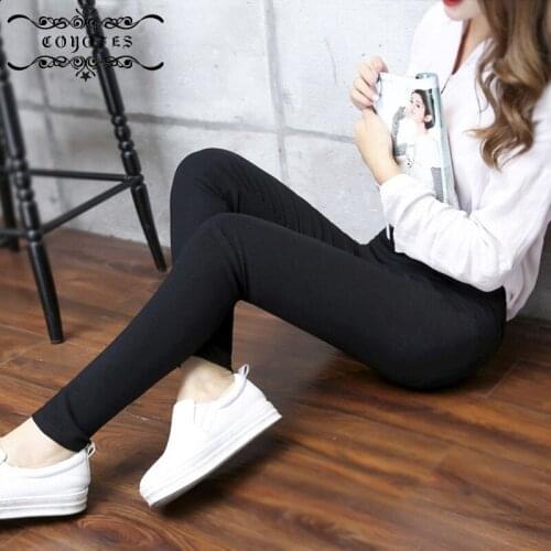 COYOTES Womens Pant Slim Striped Skinny Pencil Pants Women Elastic Waist Pockets Casual Trousers Plus Size Elegant Streetwear