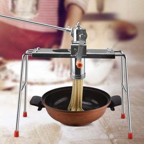 Stainless Steel Noodle Maker Manual Multifunctional Heavy Duty Cutter Pasta Maker Machine Press Maquina Pasta Cookware DG50MT