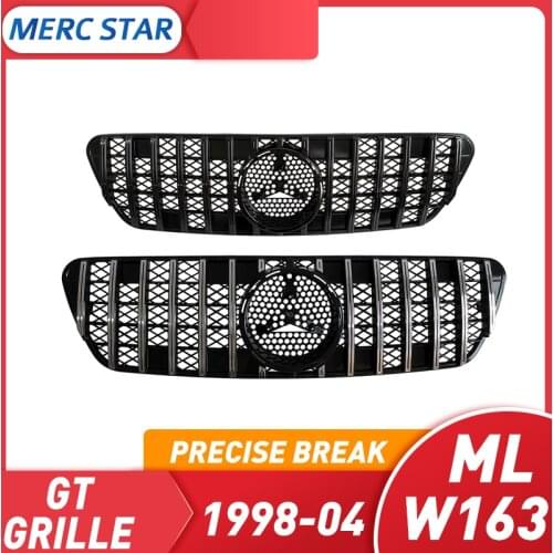Cubierta de rejilla delantera para coche Mercedes Benz, cubierta de rejilla delantera para automóvil Mercedes Benz W163 ML clase