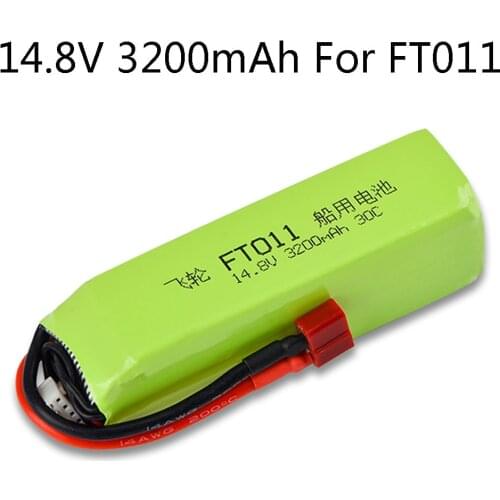 14.8V 3200mAh rechargeable Lipo Battery T Plug For FT010 FT011 RC Boat Helicopter Airplanes Car Spare Parts 14.8V Battery 30C 4S