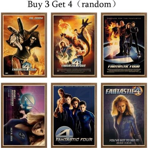 Fantastic Four Art Prints Posters & Prints Funny Vintage Style Poster Wall Decoration Wall Poster For Home & Living 42X30cm