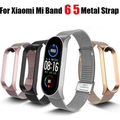 Stainless Steel Strap For Xiaomi Mi Band 6 Wrist Metal Replacement Strap 13 Colors Strap Smart Watch For For Xiaomi Mi Band 5