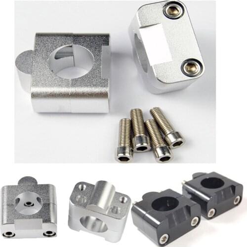 Stainless steel HandleBar Fat Bar Risers Mount Clamp Adapter 7/8 - 1 1/8 Universal Solid Mounts fit Motorcycle MX Enduro CRF YZF
