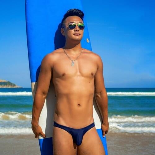 Low waist sexy tight mens briefs swim trunks 2020 men beach swimming shorts surf swimsuits gay bikinis pool sports bathing suit