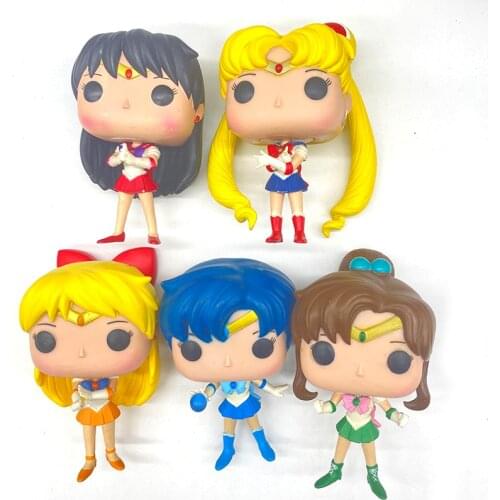 Sailor Mercury JUPITER Venus Decoration Action Figures Model Japanese Anime Moons Toy PVC Doll Collection Toys For Kids Gift