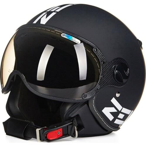 Motorcycle Helmet Chopper Open Face Vintage Helmet 210c4 Moto Casque Casco motocicleta Capacete Pilot Men Women Helmets