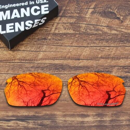 ToughAsNails Resist Seawater Corrosion Polarized Replacement Lenses for Oakley Carbon Shift Sunglasses Fire Red Mirrored Color