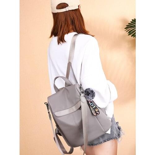 Ladies Oxford cloth large-capacity multifunctional backpack, female student fashion travel backpack, street fashion shoulder bag