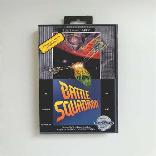 Battle Squadron - USA Cover With Retail Box 16 Bit MD Game Card for Sega Megadrive Genesis Video Game Console